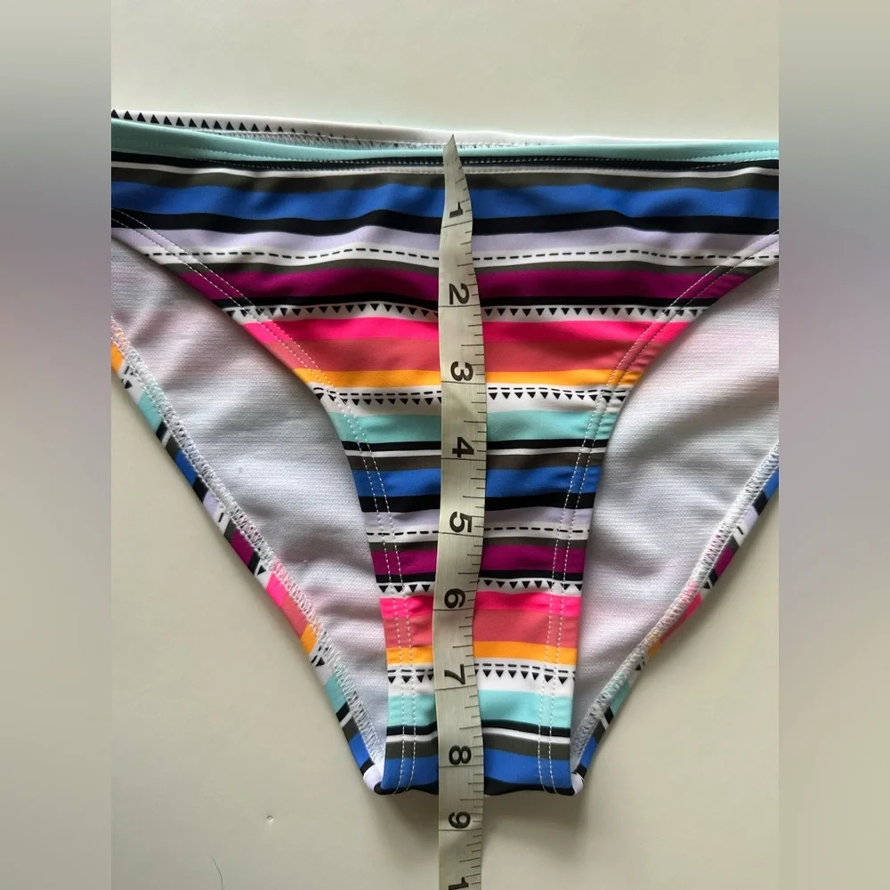 California Sunshine Striped Bikini‎ Bottom